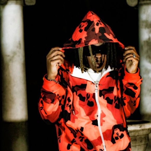 NWT ILL EFFECT Red Catacombs hoodie - Picture 1 of 4